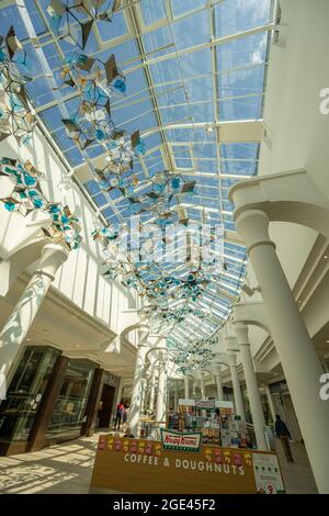 Innenraum der Brunnen des Royal Victoria Place Tunbridge Stockfoto