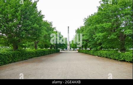 Landschaft rund um den Putbus Circus, ein klassizistisches Baugebiet auf der Insel Rügen in Deutschland Stockfoto