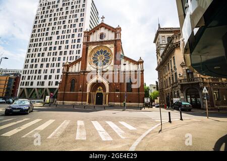 St. Joseph Catholic Cathedral oder Catedrala SF. Iosif in Bukarest, Rumänien Stockfoto