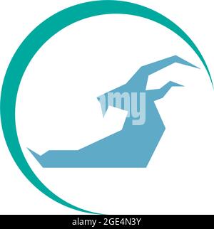Ziegensymbol Logo Vektor Design Vorlage Illustration Stock Vektor