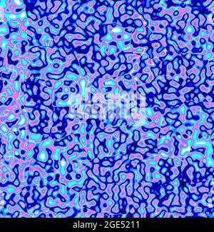 Blaues lineares psychedelisch strukturiertes Muster Stockfoto