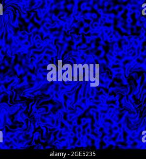 Blaues lineares psychedelisch strukturiertes Muster Stockfoto