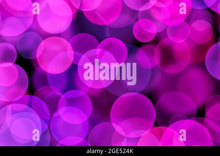Abstrakte bunte, defokussierte runde Facula. Bokeh verschwommenes Farblicht kann einen Hintergrund verwenden. Stockfoto