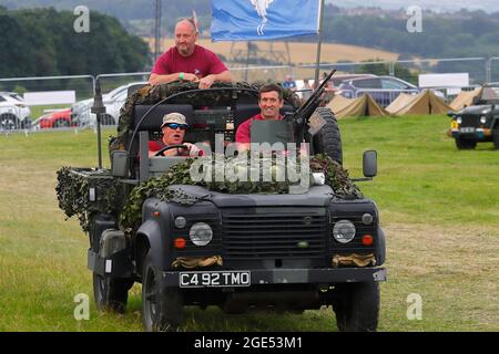 Kriegsverteran und Amputierte Ben Parkinson MBE aus Doncaster bei der Yorkshire Kriegserfahrung in Hunsworth, West Yorkshire, Großbritannien Stockfoto