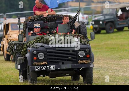 Kriegsverteran und Amputierte Ben Parkinson MBE aus Doncaster bei der Yorkshire Kriegserfahrung in Hunsworth, West Yorkshire, Großbritannien Stockfoto