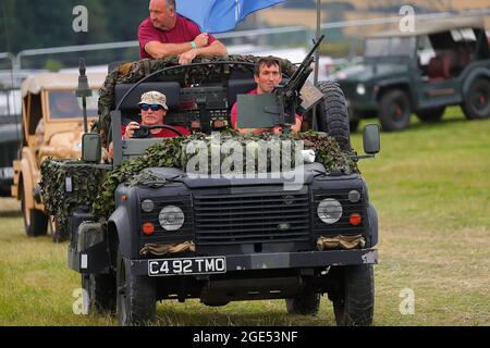 Kriegsverteran und Amputierte Ben Parkinson MBE aus Doncaster bei der Yorkshire Kriegserfahrung in Hunsworth, West Yorkshire, Großbritannien Stockfoto