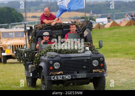 Kriegsverteran und Amputierte Ben Parkinson MBE aus Doncaster bei der Yorkshire Kriegserfahrung in Hunsworth, West Yorkshire, Großbritannien Stockfoto