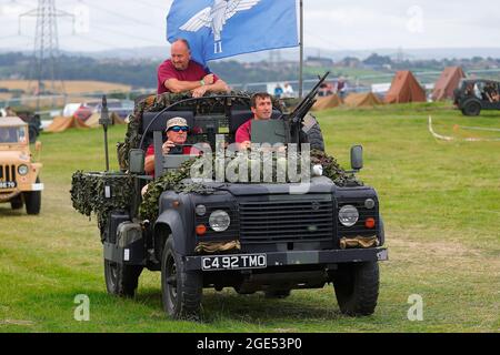 Kriegsverteran und Amputierte Ben Parkinson MBE aus Doncaster bei der Yorkshire Kriegserfahrung in Hunsworth, West Yorkshire, Großbritannien Stockfoto