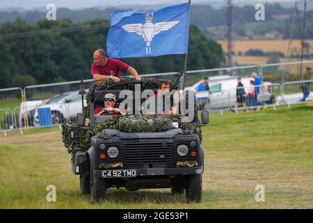 Kriegsverteran und Amputierte Ben Parkinson MBE aus Doncaster bei der Yorkshire Kriegserfahrung in Hunsworth, West Yorkshire, Großbritannien Stockfoto