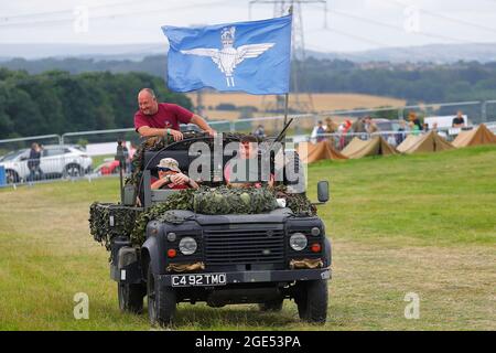 Kriegsverteran und Amputierte Ben Parkinson MBE aus Doncaster bei der Yorkshire Kriegserfahrung in Hunsworth, West Yorkshire, Großbritannien Stockfoto