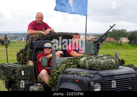 Kriegsverteran und Amputierte Ben Parkinson MBE aus Doncaster bei der Yorkshire Kriegserfahrung in Hunsworth, West Yorkshire, Großbritannien Stockfoto