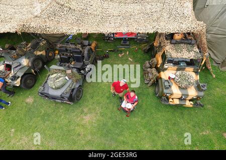 Kriegsverteran und Amputierte Ben Parkinson MBE aus Doncaster bei der Yorkshire Kriegserfahrung in Hunsworth, West Yorkshire, Großbritannien Stockfoto