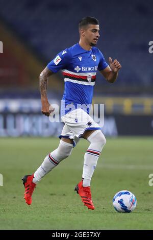 Genua, Italien, 16. August 2021. Fabio Depaoli von UC Sampdoria während des Coppa Italia-Spiels bei Luigi Ferraris, Genua. Bildnachweis sollte lauten: Jonathan Moscrop / Sportimage Kredit: Sportimage/Alamy Live Nachrichten Kredit: Sportimage/Alamy Live Nachrichten Stockfoto