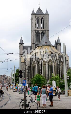 sint Niklaaskerk Kirche in Gent, Belgien. Stockfoto