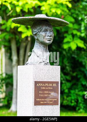 Büste von Anna Plochl, Steirische Ehrengalerie auf Schloss Graz, Graz, Steiermark, Österreich Stockfoto