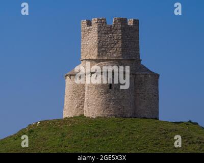 Kreuzkuppelkirche von Sveti Nikola, St. Nikolaus, 12. Jahrhundert, Prahulje, Nin, Zadar, Dalmatien, Kroatien Stockfoto