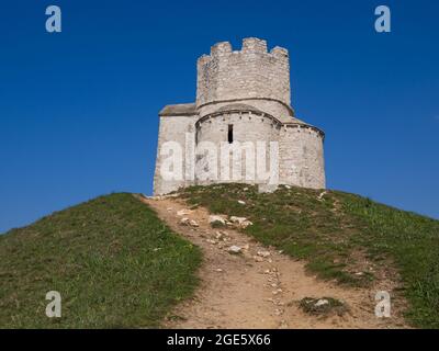 Kreuzkuppelkirche von Sveti Nikola, St. Nikolaus, 12. Jahrhundert, Prahulje, Nin, Zadar, Dalmatien, Kroatien Stockfoto