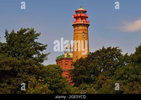 Schinkel-Turm und neuer Leuchtturm, Kap Arkona, Putgarten, Rügen, Mecklenburg-Vorpommern, Deutschland Stockfoto