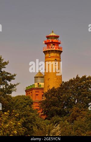 Schinkel-Turm und neuer Leuchtturm, Kap Arkona, Putgarten, Rügen, Mecklenburg-Vorpommern, Deutschland Stockfoto