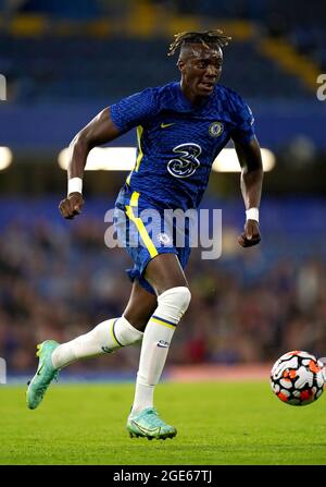 Aktenfoto vom 04-08-2021 von Chelseas Tammy Abraham. Ausgabedatum: Dienstag, 17. August 2021. Stockfoto