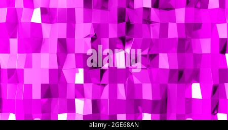 Abstrakte geometrische Muster Hintergrund Polygon Hintergrund rosa lila Hintergrund 3d-Rendering Stockfoto