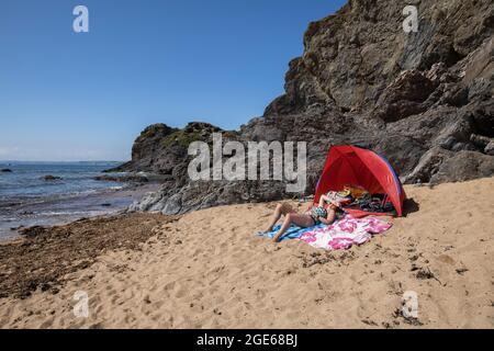 Hope Cove, Bezirk South Hams, South Devon, England, Großbritannien Stockfoto