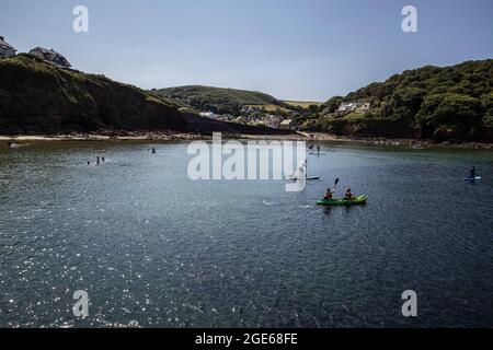 Hope Cove, Bezirk South Hams, South Devon, England, Großbritannien Stockfoto