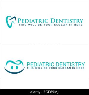 Symbol Symbol Logo Design Linie Vektor Zahn Lächeln Stock Vektor