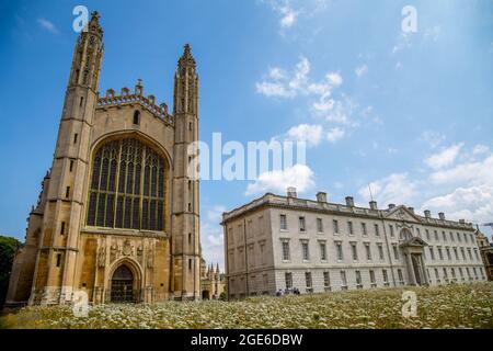 King's College Chapel und Gibbs' Building, Cambridge Stockfoto