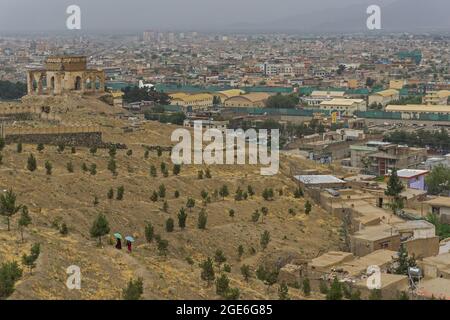 Blick auf die Stadt Kabul, Afghanistan Stockfoto