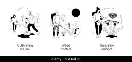 Gartenschutz abstrakte Konzept Vektor-Illustrationen. Stock Vektor