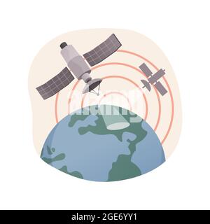Erdbeobachtung abstrakte Konzept Vektor-Illustration. Stock Vektor