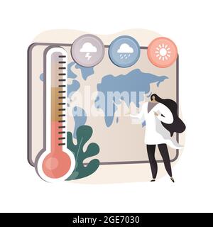 Meteorologie abstrakte Konzept Vektor-Illustration. Stock Vektor