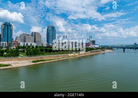 Blick auf Cincinnati, Ohio Stockfoto