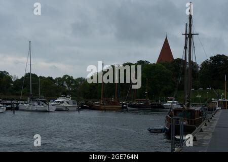 Blick von der deutschen Insel Poel in der Nähe des Dorfes Kirchdorf Stockfoto