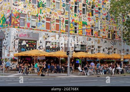 Fischer-Art-Haus, La Boum Cocktailbar, Karl Liebknechstraße, Kali Leipzig Connewitz, Sachsen Stockfoto