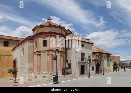 Pfarrkirche Santo Domingo de Guzmán / Iglesia de Santo Domingo de Guzmán in Málaga Spanien.EIN Werk aus dem 19. Jahrhundert, das über einer Kirche aus dem frühen 16. Jahrhundert erbaut wurde. Stockfoto