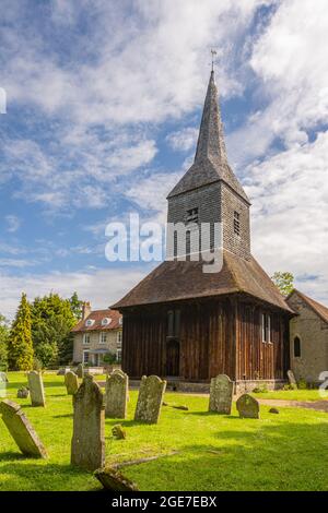 Margaretenkirche Margaretenkirche Margareting Essex aus dem 15. Jahrhundert mit einem Holzturm Stockfoto