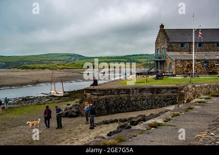 -, Newport Boat Club, Parrog, Newport SA42 0RP. Stockfoto