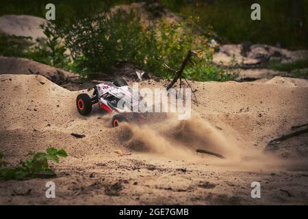 Voiture de course, téléguidé, Rennwagen, ferngesteuertes Auto Stockfoto