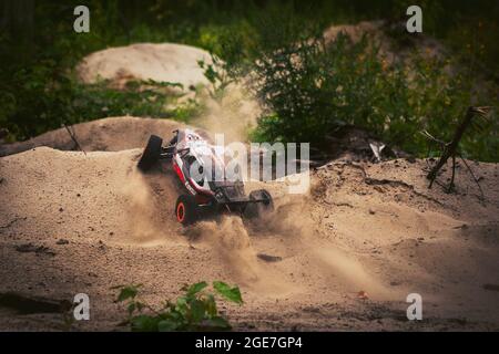 Voiture de course, téléguidé, Rennwagen, ferngesteuertes Auto Stockfoto