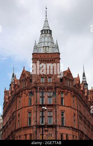 Prudential Assurance Gebäude von Alfred Waterhouse im Stadtzentrum von Nottingham Stockfoto