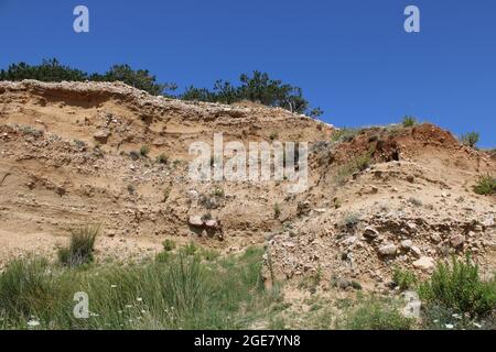 Baska, Insel Krk, phänomenales Zarok - Sandgebiet, Adriaküste, Kroatien Stockfoto