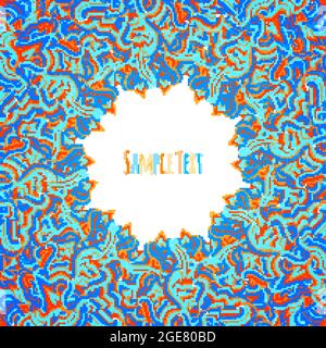 Heller Vektorhintergrund mit geometrischen patten, platzieren Sie Ihren Text in der Mitte Stock Vektor