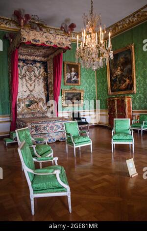 Das Innere des Schlosses von Versailles befindet sich in Versailles, Frankreich, etwa 12 Meilen (19 km) westlich von Paris. Stockfoto