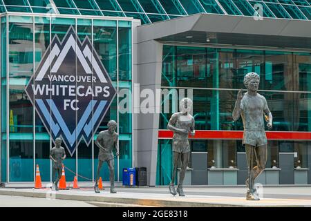 Terry Fox Memorial von Douglas Coupland, BC Place, Vancouver, British Columbia, Kanada Stockfoto