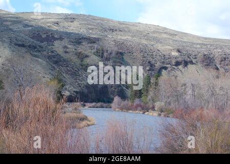 Landschaftlich Schöner Yakima Canyon, Washington Stockfoto