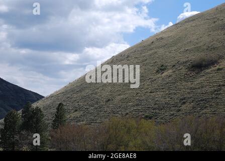 Landschaftlich Schöner Yakima Canyon, Washington Stockfoto