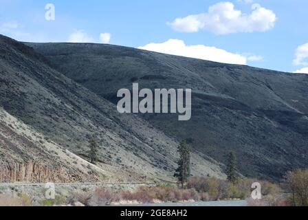 Landschaftlich Schöner Yakima Canyon, Washington Stockfoto