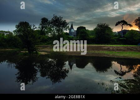 St. Michael der Erzengel, Litlington, East Sussex, England, Großbritannien Stockfoto